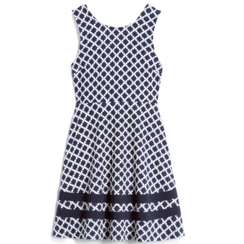NWT Pixley Marie Knit Dress Navy White
